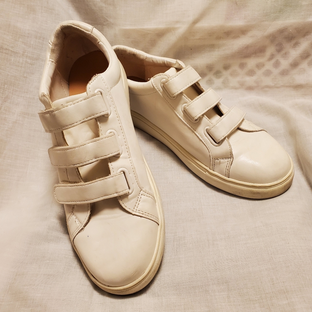 New Day White Nurses Shoes Upper Man Made Materials Bonded Leather MM Soles 8.5